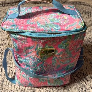 Lilly Pulitzer Vibrant Pink and Blue cooler Bag